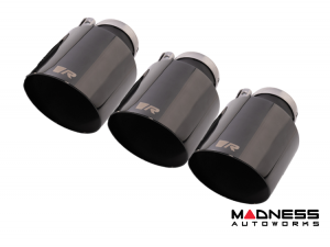 Honda Civic Performance Exhaust - Remus - Type-R FL5 102mm Angled Stamped Tail Pipe (Single) - Black Chrome - 2023+